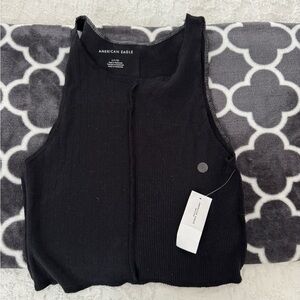 American Eagle Black Knit Top